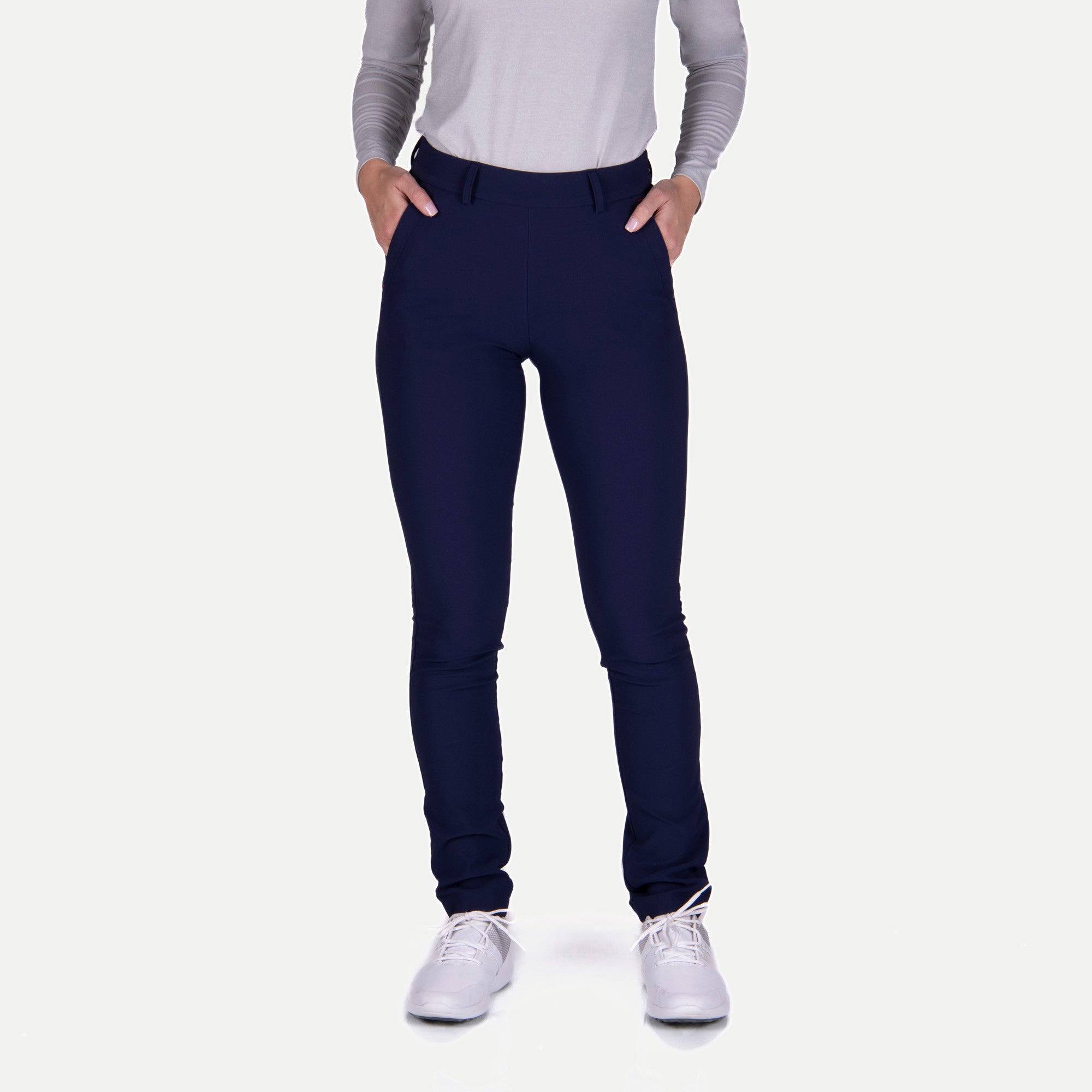KJUS Warm Brushed Ladies Golf Treggings Atlanta Blue